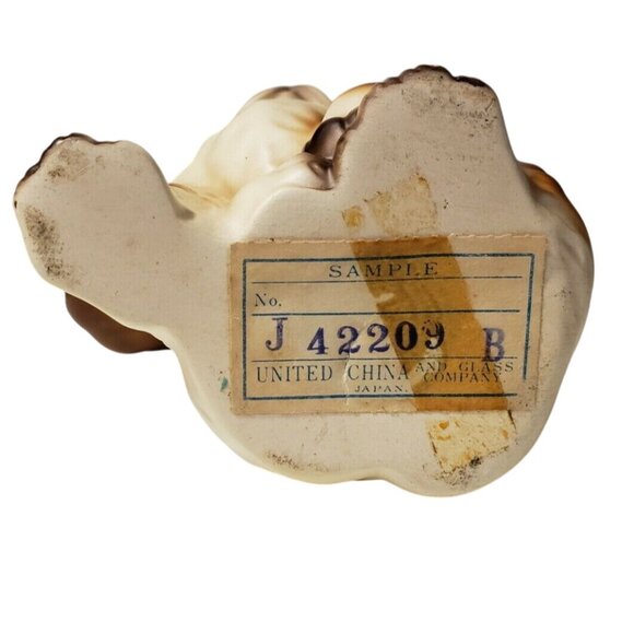 Vintage United China & Glass Co. Japan Ceramic Cocker Spaniel Puppy Figurine - Picture 6 of 7